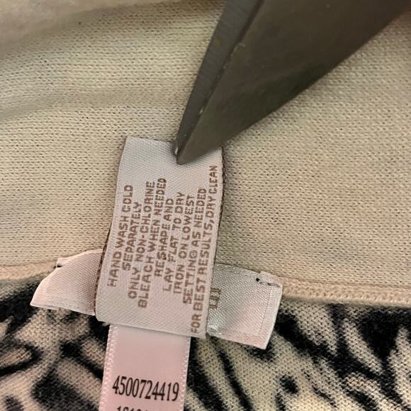 Chicos Cardigan Women’s Size 1/Medium Open Front Leopard Print Soft Cotton Rayon - Picture 5 of 9